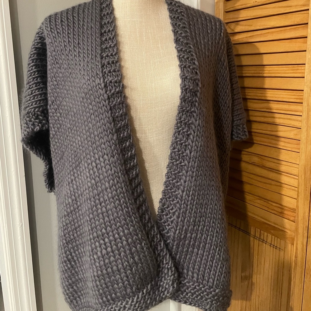 Hand knit Wool cardigan